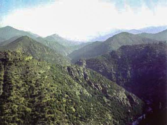 The Kern River gorge.